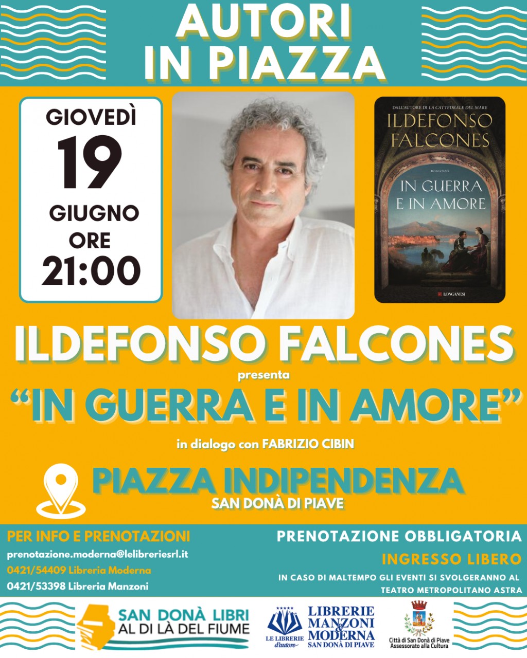 AUTORI IN PIAZZA - ILDEFONSO FALCONES - 19 GIUGNO