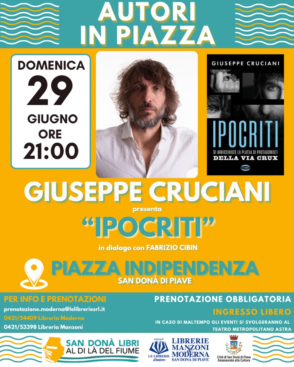 AUTORI IN PIAZZA - GIUSEPPE CRUCIANI - 29 GIUGNO