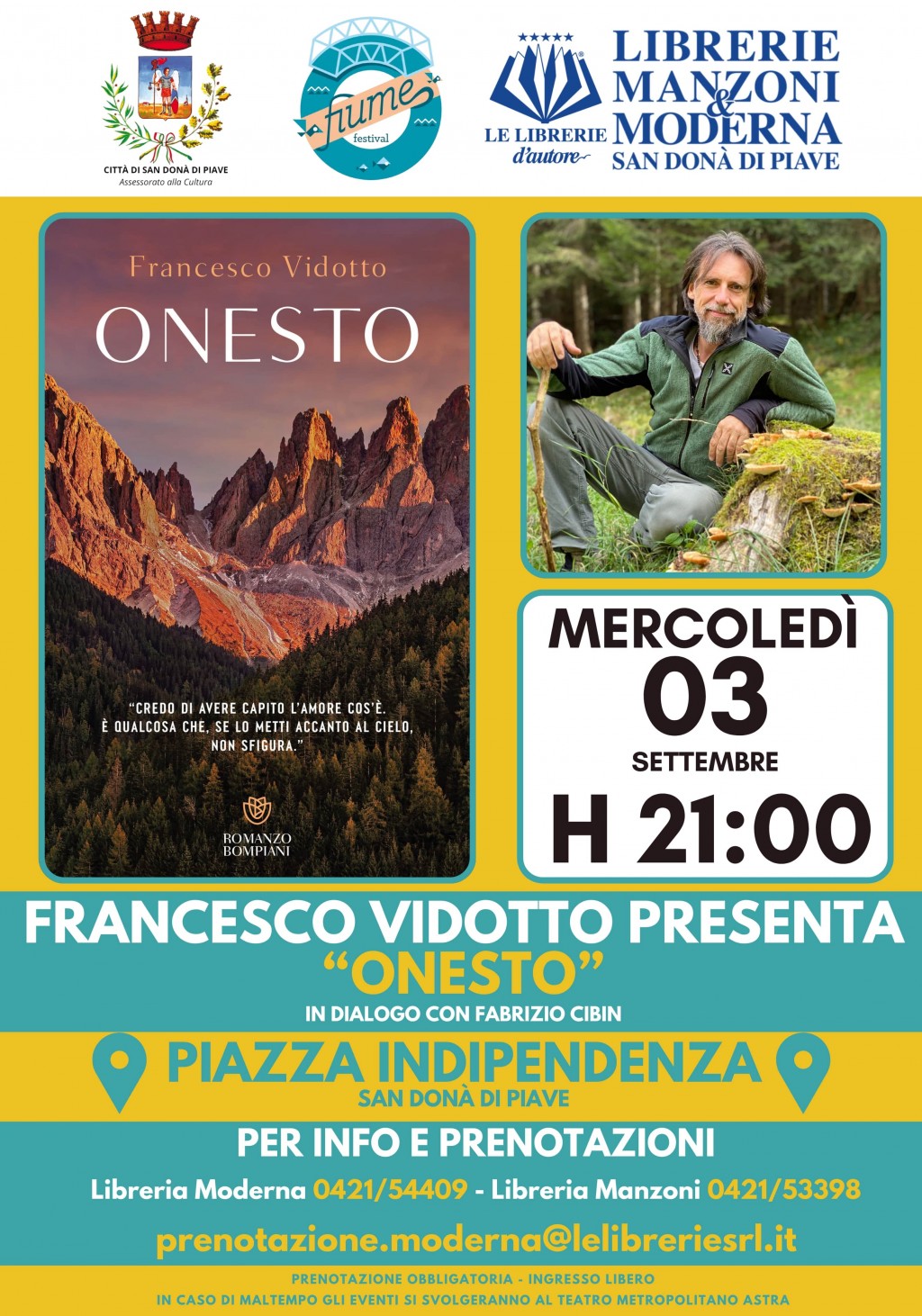 AUTORI IN PIAZZA - FRANCESCO VIDOTTO - 03 SETTEMBRE