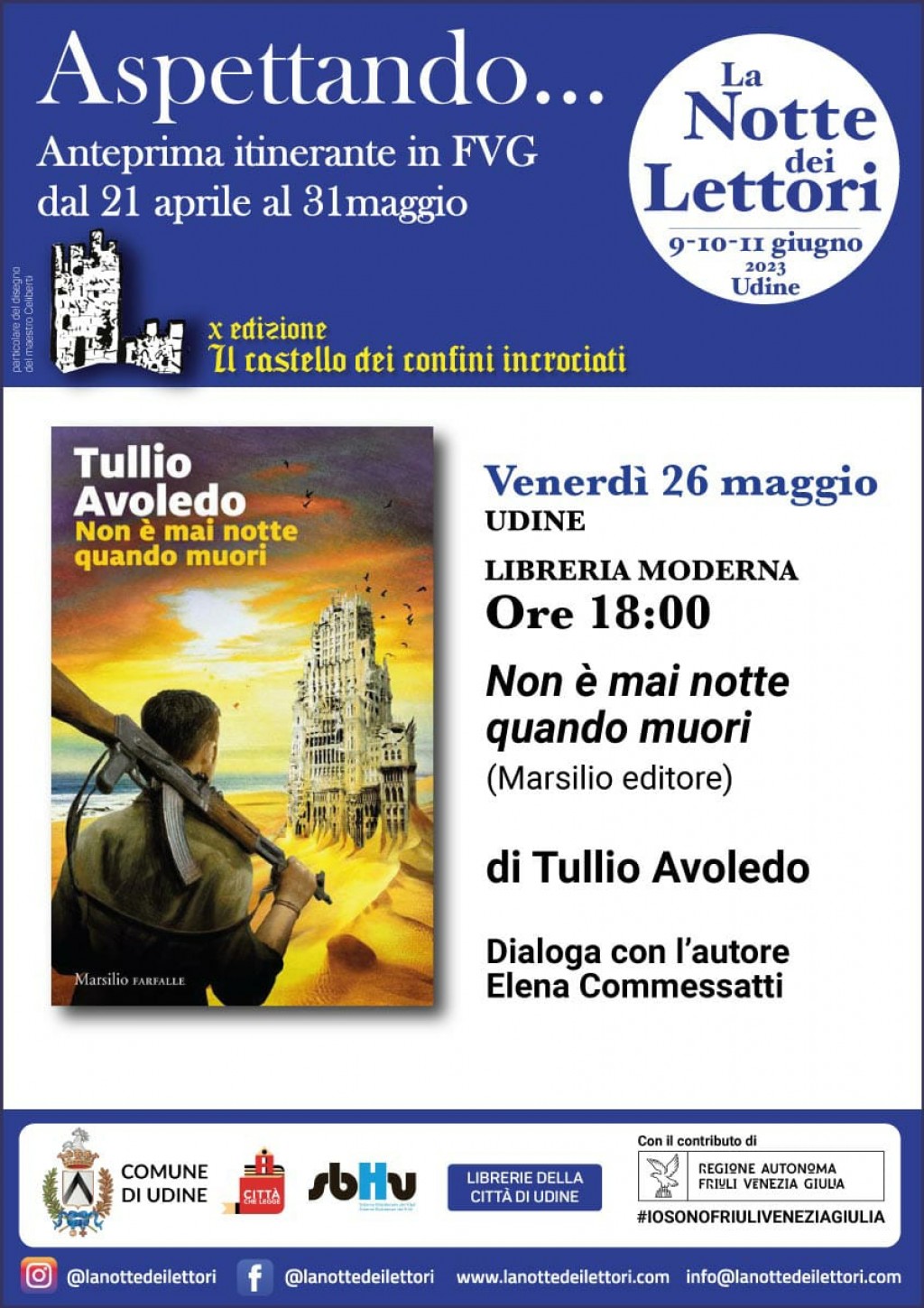 Presentazione Non è mai notte quando muori