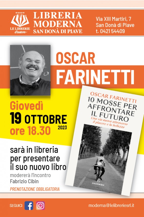 Oscar Farinetti presenta "10 mosse per affrontare il futuro"