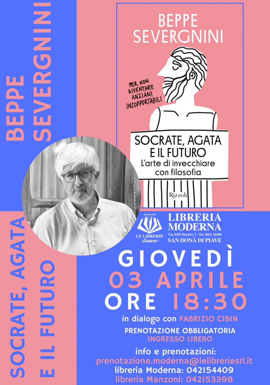 BEPPE SEVERGNINI presenta "SOCRATE, AGATA E IL FUTURO"